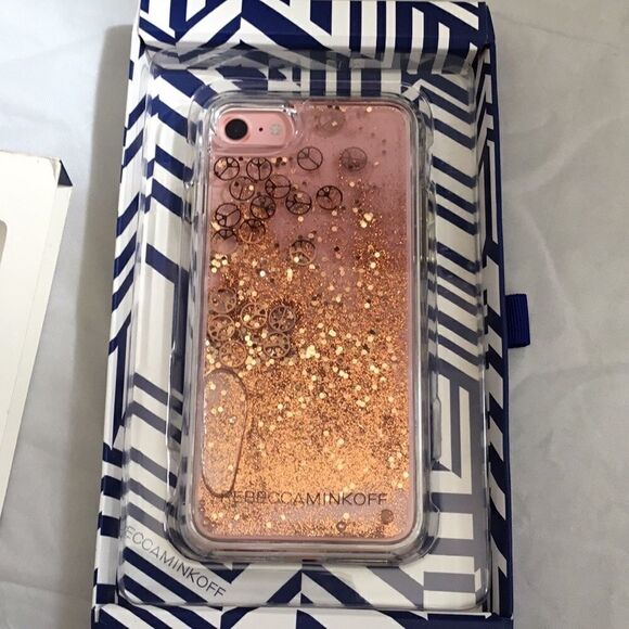 Rebecca Minkoff Gold Glitterfall iPhone 7 Case (H) - Picture 5 of 8